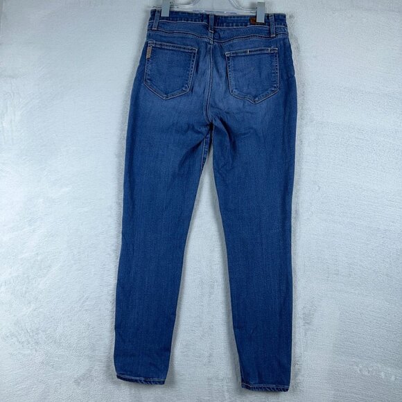 Paige Hoxton Ankle Jeans Medium Wash Denim Mid Rise Womens Blue Size 28 - Picture 2 of 11